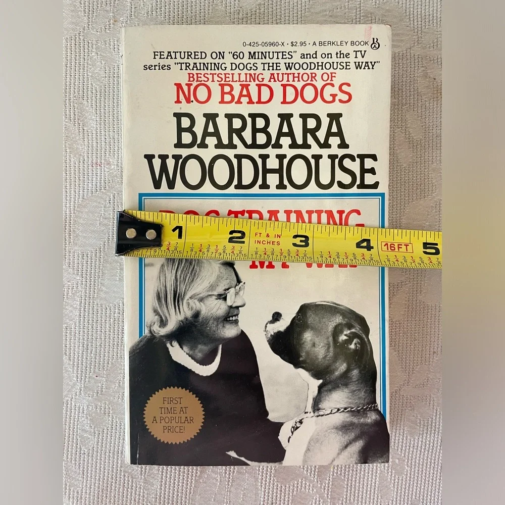 Book Dog Training My Way by Barbara Woodhouse pet Paperback